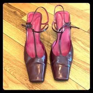 Maroon Enzo Angiolini heels